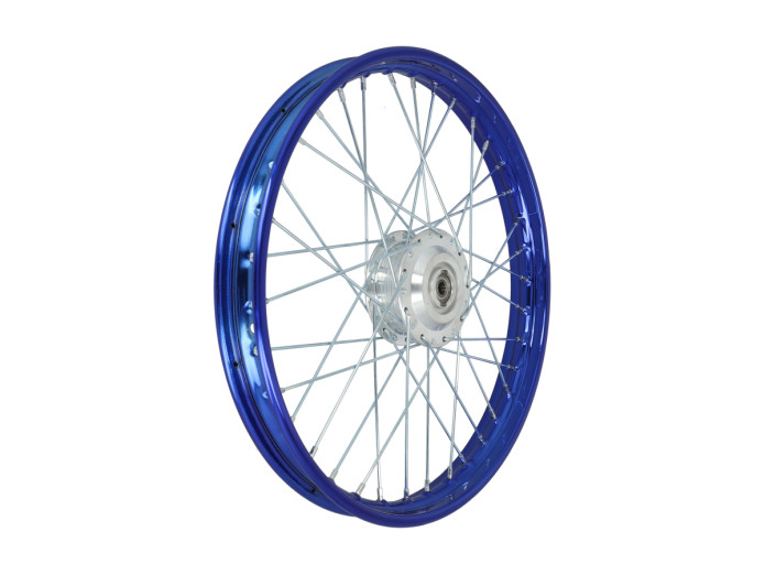 17 Zoll Speichenrad 17x1.40 Candy Blue / Verzinkt Satz Puch Maxi S / N A-qualitat