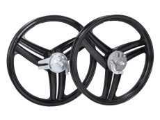 17 Zoll Grimeca 3 Blade Propeller Style 17x1.60 Felgen-Set Schwarz Fast Arrow