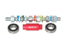 Axle Puch Maxi S / N Grimeca snowflake conversion to fixed bearing front wheel Swiing Axle Puch Maxi S / N Grimeca snowflake conversion to fixed bearing front wheel Swiing