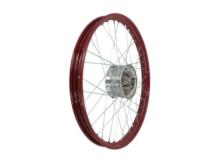 19 Zoll Speichenrad 19x1,20 Stahl Bordeauxrot / verzinkt Set Puch MV / VS / MS A-Qualität