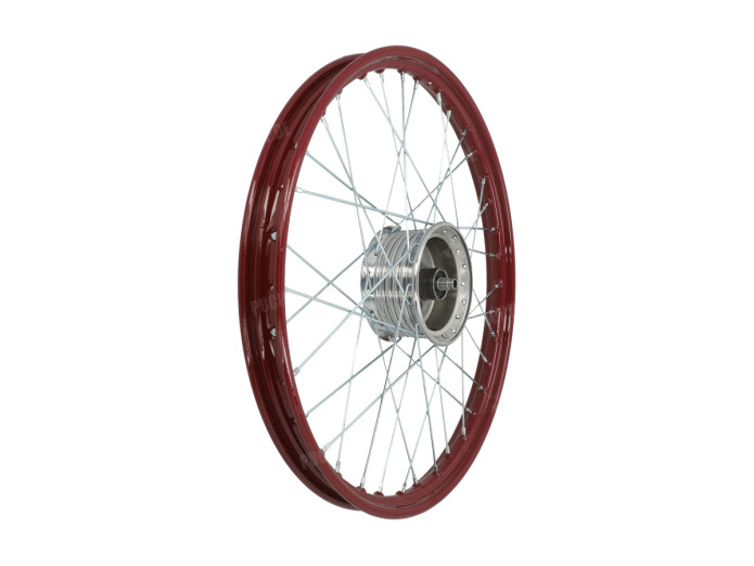 19 Zoll Felge 19x1.20 Speichenrad Bordeauxrot / verzinkt Satz Puch MV / VS / MS Stahl A-Qualität