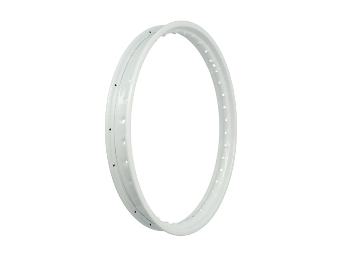 17 inch velg 17x1.40 spaakwiel staal glans wit universeel
