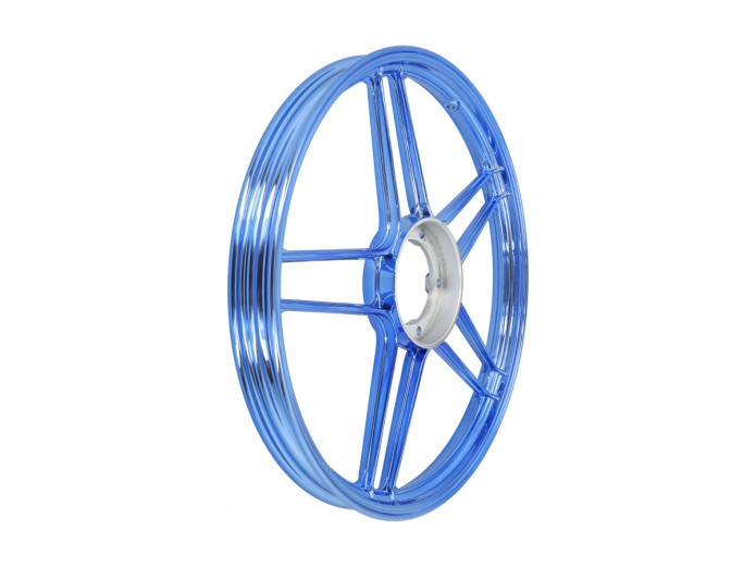 17 inch Grimeca 5 star wheel 17x1.35 Puch Maxi / X30 / X50 *Exclusive* candy blue