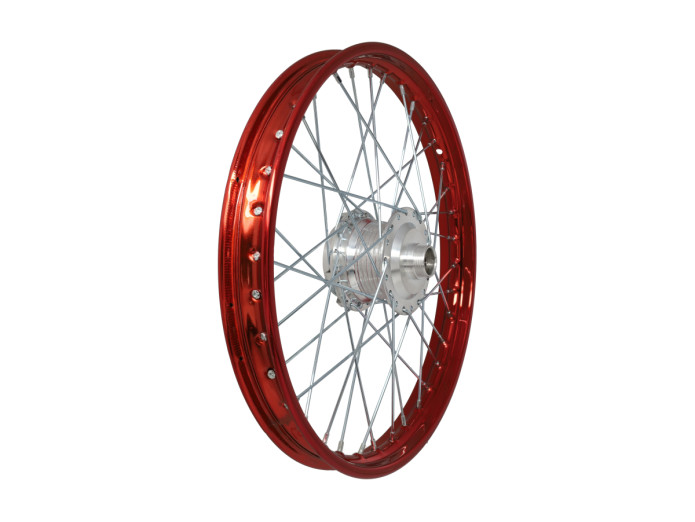 17 Zoll Speichenrad 17x1.40 Stahl Candy Rot / Verzinkt Satz Puch Maxi S / N A-qualitat