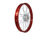17 inch spoke wheel 17x1.40 steel candy red / galvanized set Puch Maxi S / N A-quality