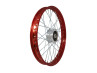 17 inch spoke wheel 17x1.40 steel candy red / galvanized set Puch Maxi S / N A-quality
