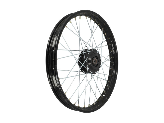 17 Zoll Speichenrad 17x1.40 Schwarz / Schwarz Satz Puch Maxi S / N A-Qualitat