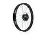Puch 17 inch spaakwiel set zwart op zwart compleet