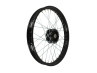 Puch 17 inch spaakwiel set zwart op zwart compleet