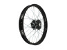 Puch 17 inch spaakwiel set zwart op zwart compleet