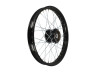 Puch 17 inch spaakwiel set zwart op zwart compleet