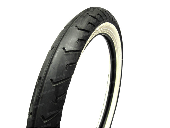16 inch 2.50x16 Sava / Mitas MC2 tire white wall semislick 1