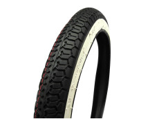 16 inch 2.25x16 Sava / Mitas B8 38J tire whitewall 