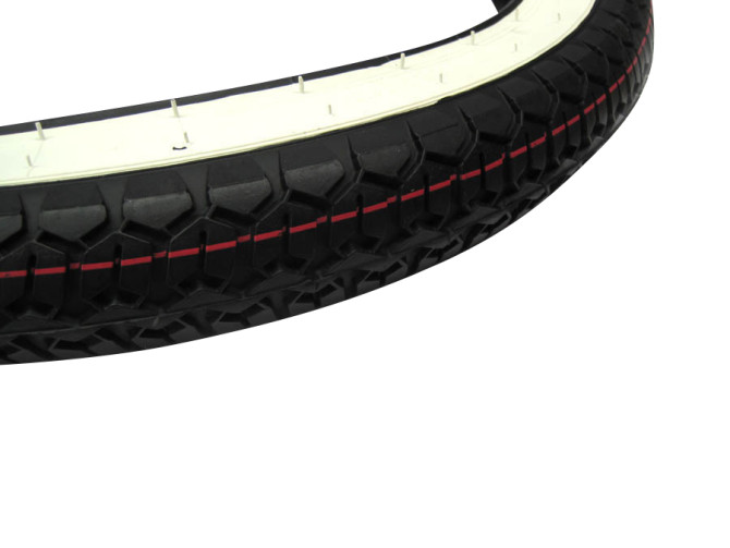 16 inch 2.25x16 Sava / Mitas B8 38J tire whitewall  product