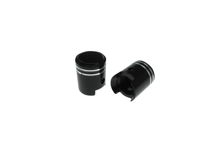 Valve caps set Piston black