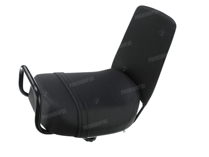 Duoseat achterdrager Xtreme zwart met rugleuning