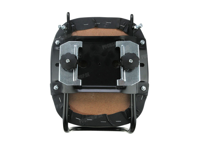 Duoseat achterdrager Xtreme zwart met rugleuning