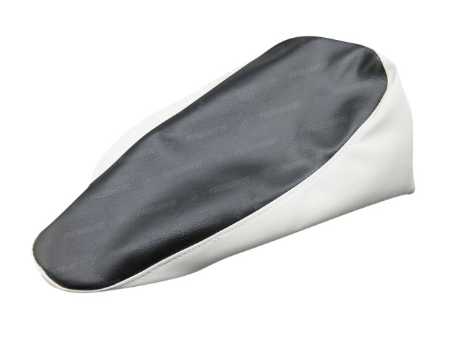 Buddyseat cover Puch DS50 with short buddy black / white  main