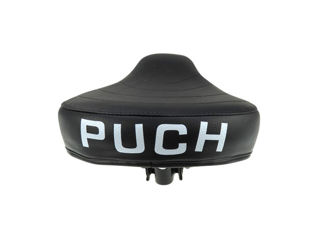 Saddle Puch Maxi thin black with Puch text (big font) product