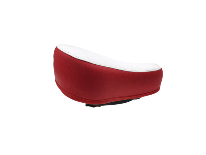 Saddle Puch Maxi thick white / red with Puch text  product