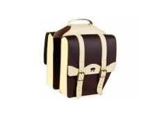 Luggage carrier bags Sellle Monte Grappa Cruiser skai leather dark brown / creme