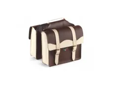 Luggage carrier bags Sellle Monte Grappa City skai leather brown / cream