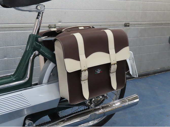 Luggage carrier bags Sellle Monte Grappa City skai leather brown / cream product