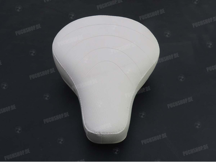 Saddle Puch Maxi thin white with logo
