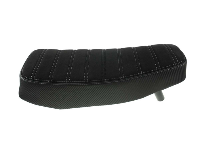 Buddyseat Puch Maxi black custom carbon and stitching