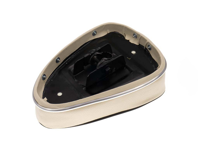 Zadel Puch oldtimer model X30 / Condor crème met logo