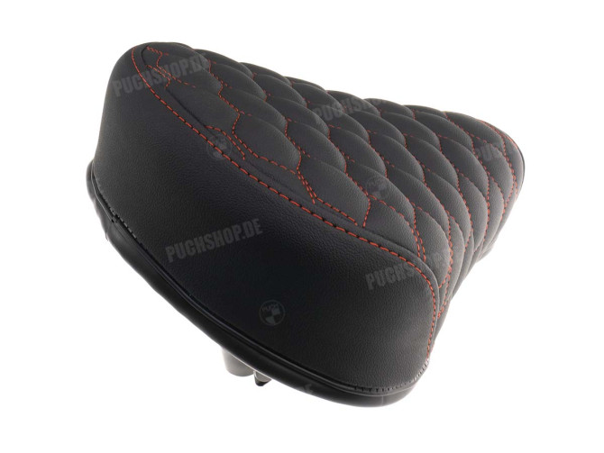 Saddle Puch Maxi thin / flat Audi RS6 style with red stitching main