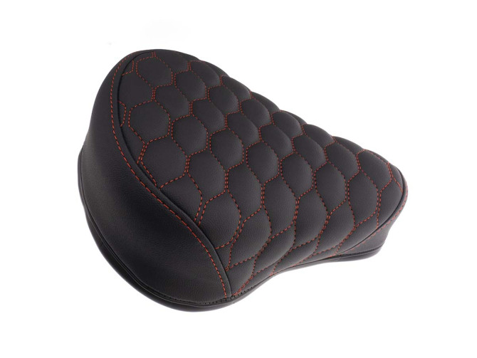 Saddle Puch Maxi thin Audi RS6 style with red stitching product