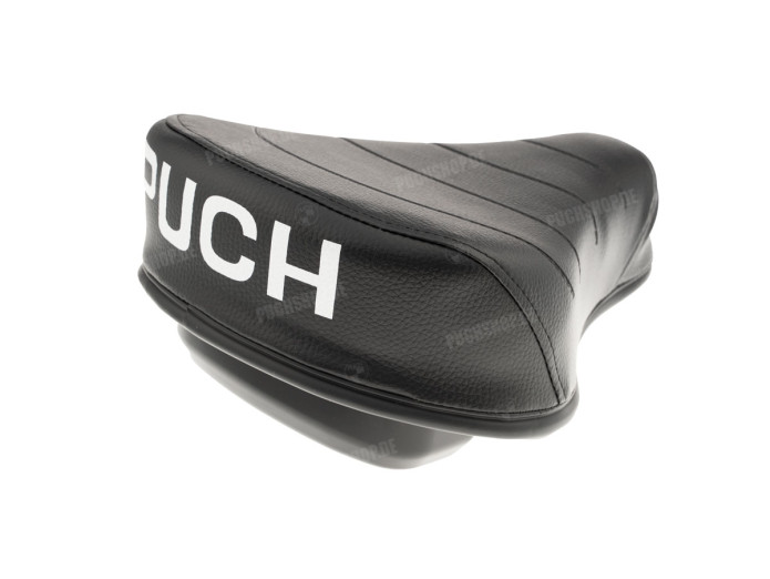 Saddle Puch Maxi thin black as original big logo with tool tray