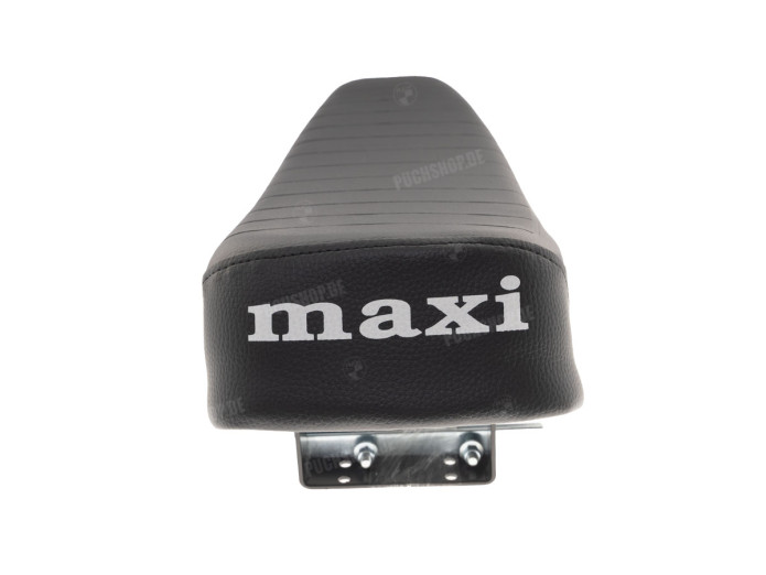 Buddyseat Puch Maxi S custom with stamped logo black 