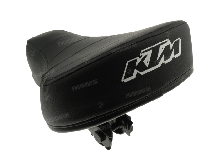 Sattel KTM Hobby Schwarz mit Logo