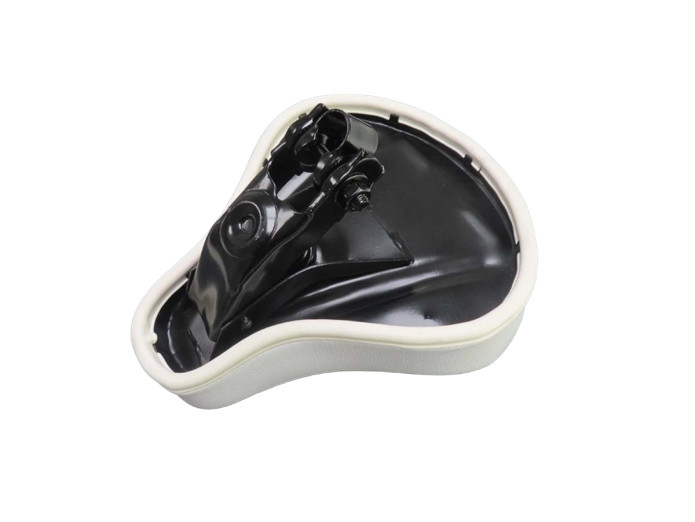 Saddle Puch Maxi thick white with logo