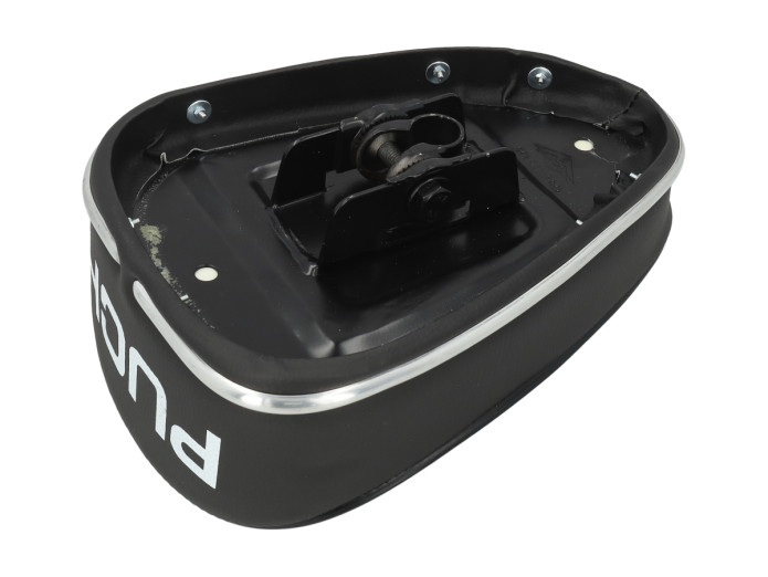 Zadel Puch oldtimer model X30 / Condor zwart met groot logo