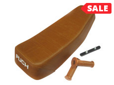 Buddyseat Puch Maxi brown classic + handle grip 