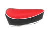 Zadel oldtimer model zwart / rood thumb extra