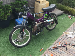 Puch maxi met derbi O/T blok