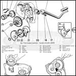 Puch E50 kickstart assembly