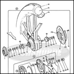 Snowflake wheel rear