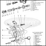 Puch Z50 gear assembly